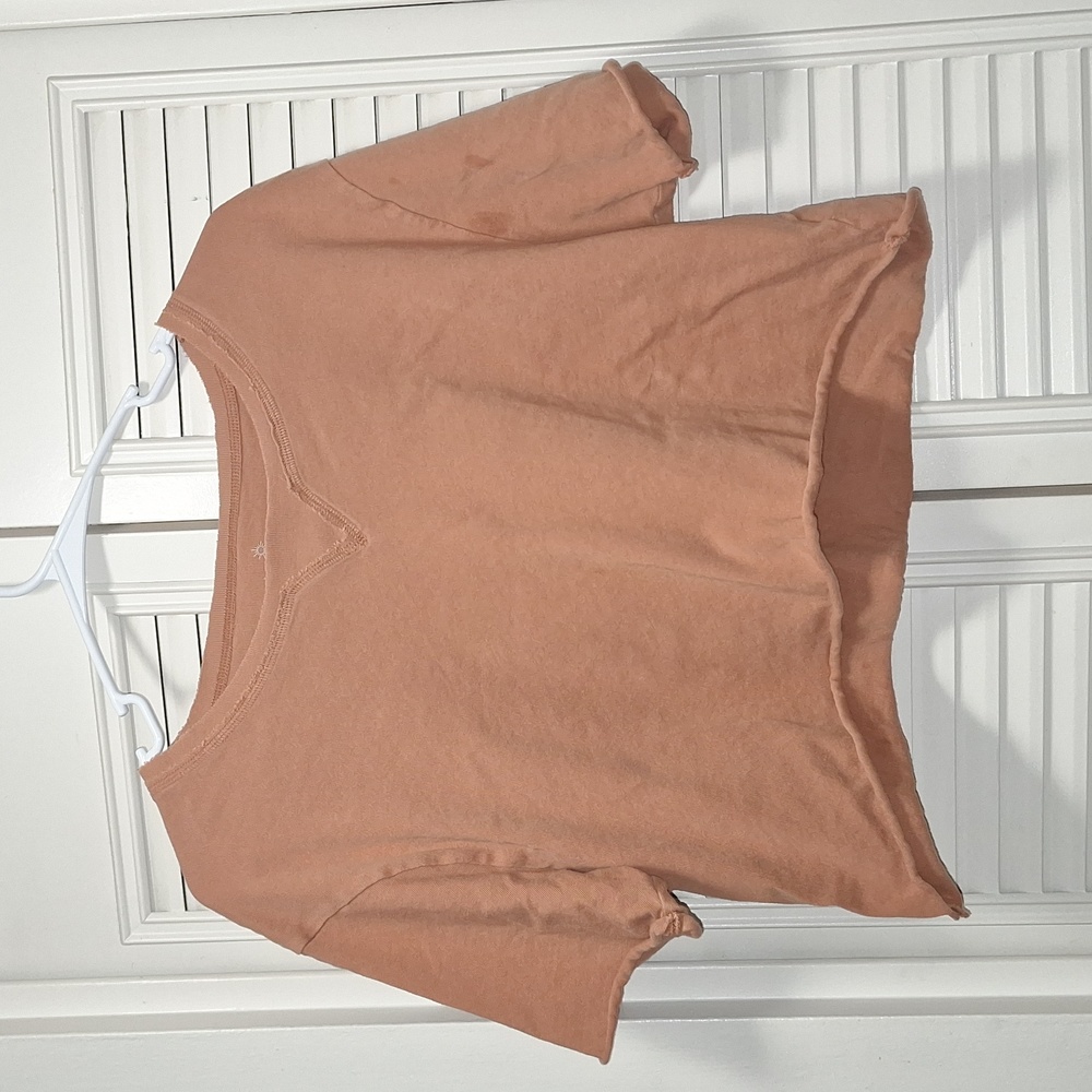 Aerie Offline (Medium)brown,  cropped short sleeve tee